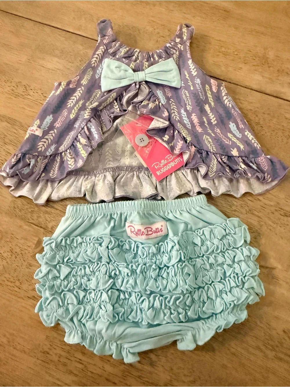 Rufflebutts set 3/6 months NWT